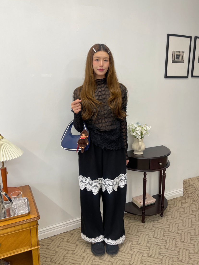 BOUTIQUE-L韓國直郵女士新款25春夏推薦休閑熱賣時尚休閑褲BOUTIQUE-L休閑褲圖色3