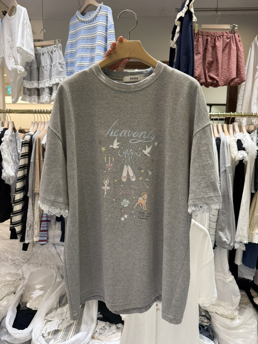 BE&BE東大門代購女士新品人氣休閑25春夏職業時尚真品T恤BE&beT恤