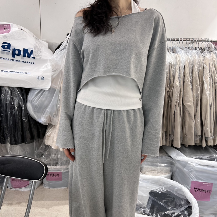 SHOP POSTER東大門代購女士新品25春夏時尚真品衛衣不含內搭SHOP_POSTER衛衣圖色3