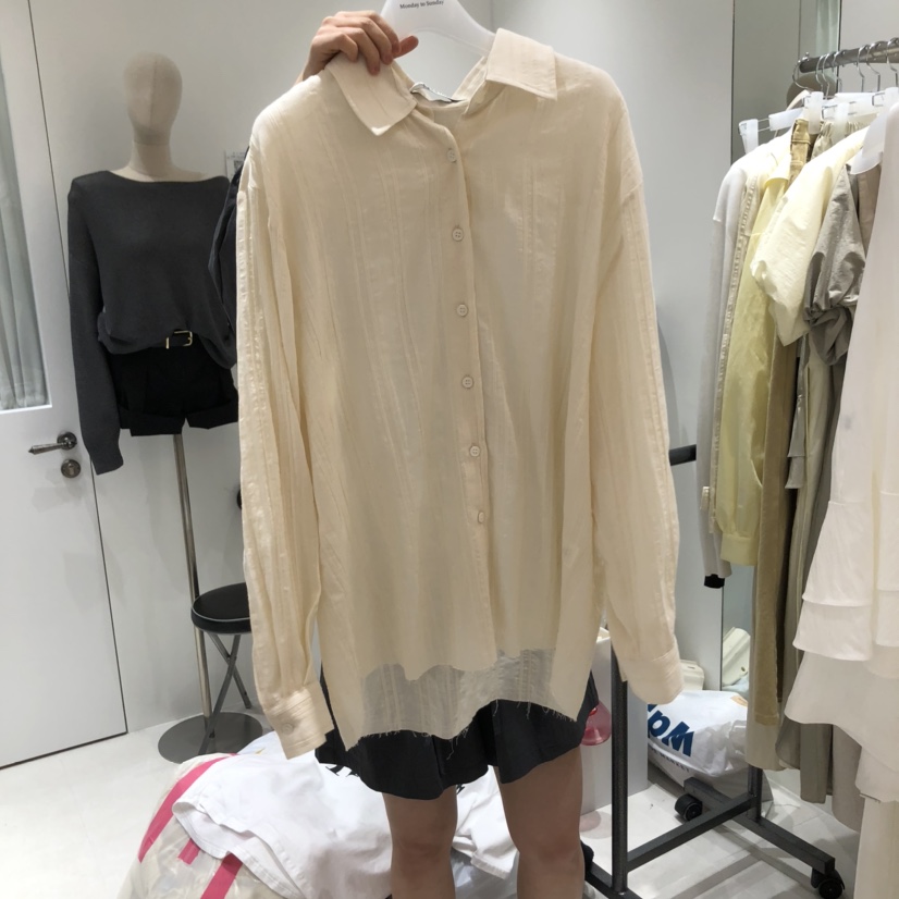 MONDAY TO SUNDAY東大門直郵女士新款人氣25春夏襯衫蕾絲衫MONDAY TO SUNDAY襯衫/蕾絲衫圖色2