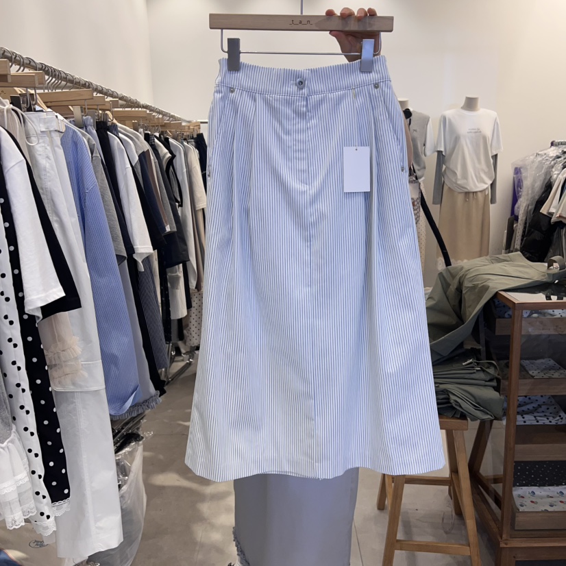 TAN&amp;COMO東大門直郵女士新品25春夏職業真品半身裙中短裙tan-COMO半身裙/中短裙圖色1