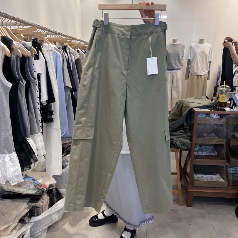 TAN&COMO東大門實拍女裝新品熱賣職業真品休閑25春夏休閑褲tan-COMO休閑褲圖色2