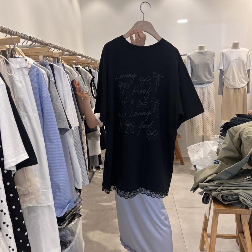 TAN&COMO韓國直郵女士新品真品時尚熱賣休閑25春夏T恤tan-COMOT恤