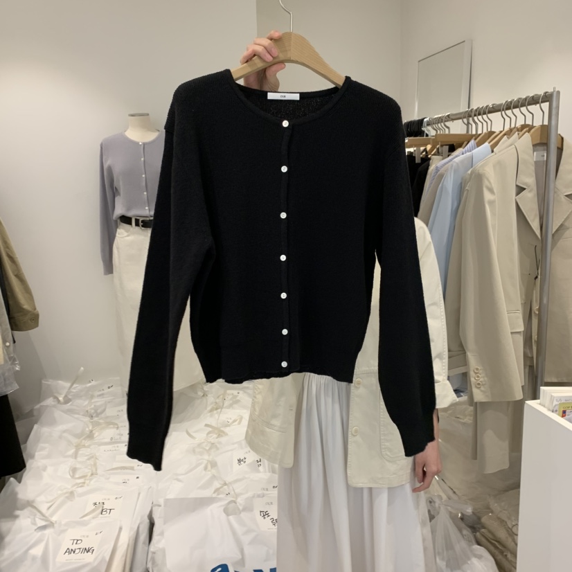 OUR-A東大門實拍女裝新款休閑25春夏熱賣推薦時尚職業針織衫OUR-A針織衫圖色2