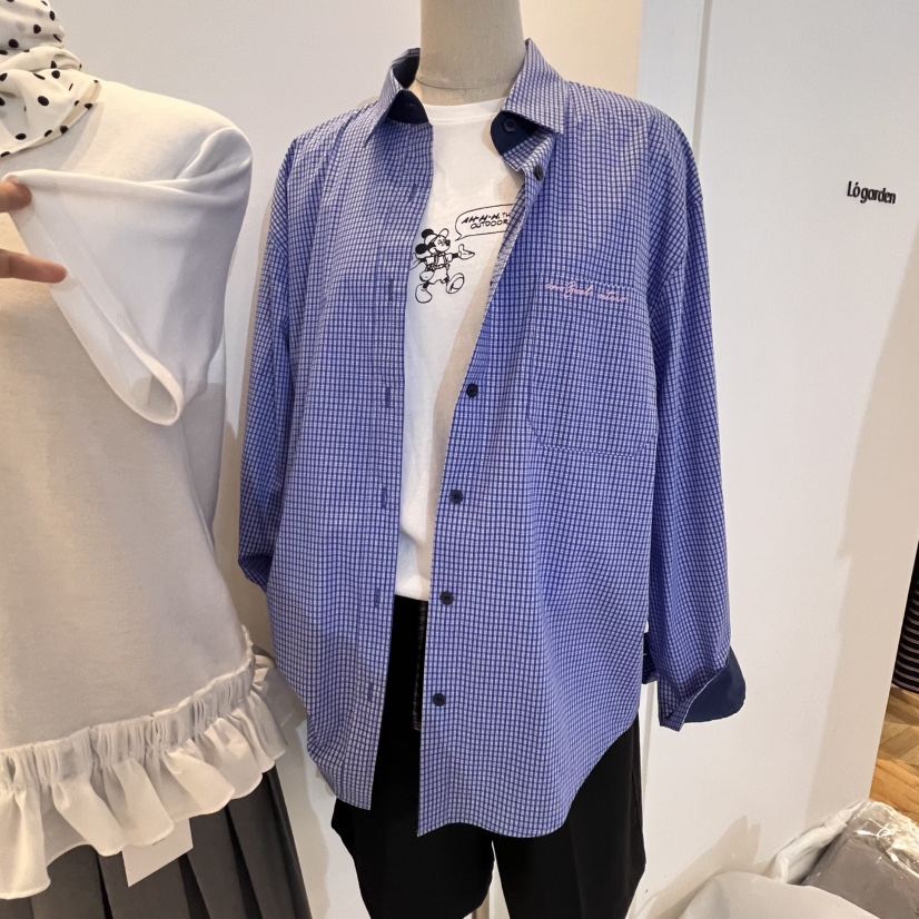 TAN&COMO韓國代購女士新款時尚職業25春夏人氣襯衫蕾絲衫tan-COMO襯衫/蕾絲衫圖色2