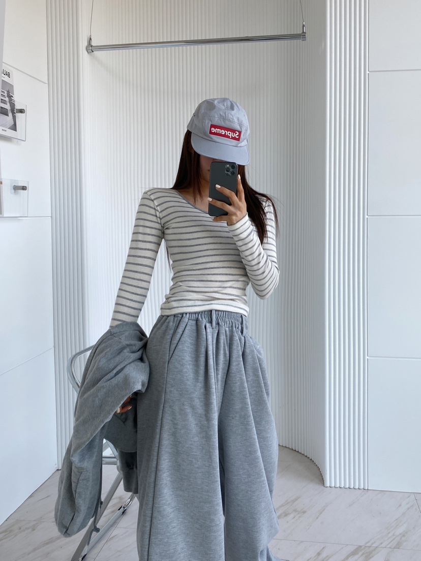 CLOTH韓國㊣直郵東大門代購女裝新品時尚職業人氣熱賣長袖T恤CLOTH長袖T恤