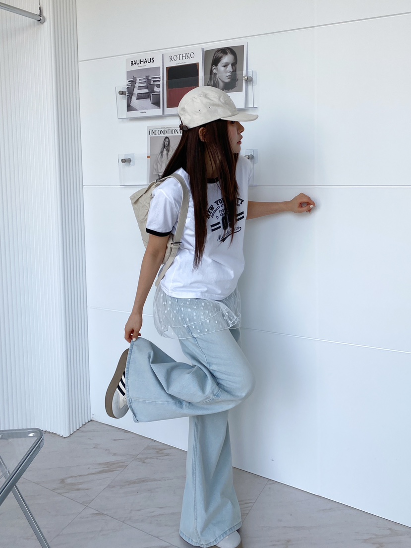 CLOTH直郵韓國代購㊣女裝新款職業25春夏熱賣時尚休閑人氣T恤CLOTHT恤