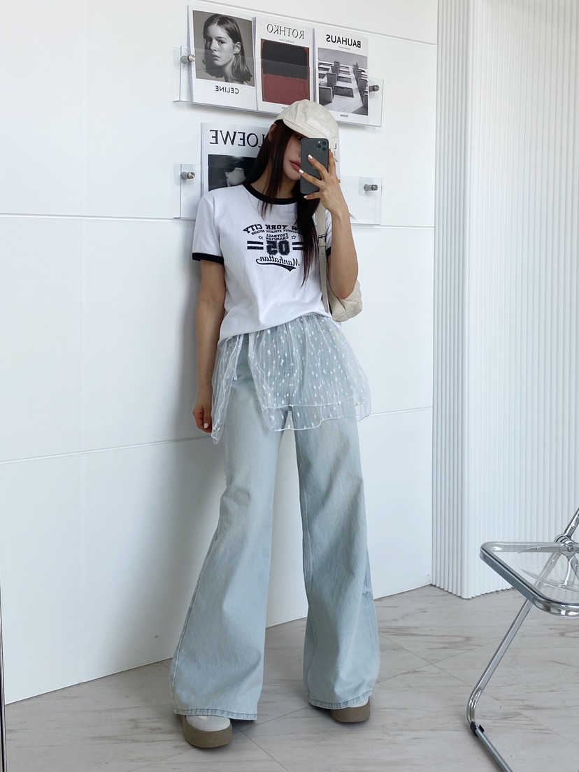 CLOTH直郵韓國代購㊣女裝新款職業25春夏熱賣時尚休閑人氣T恤CLOTHT恤