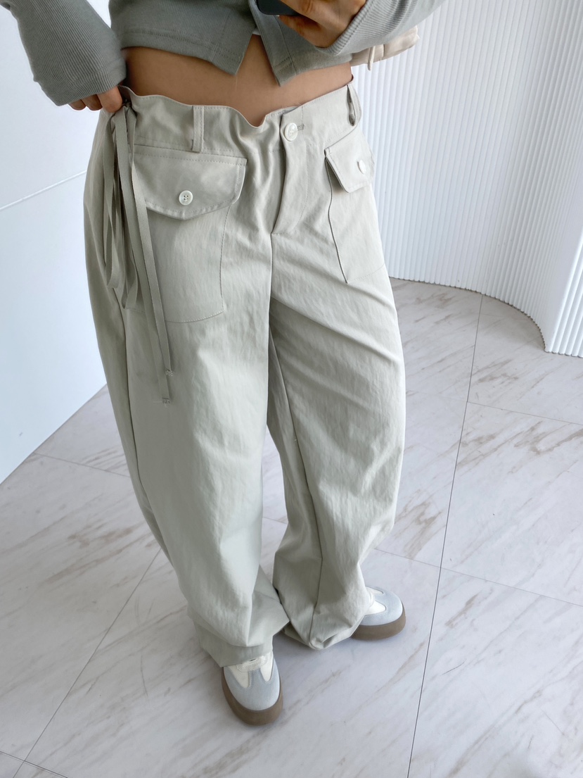 CLOTH直郵韓國代購㊣女裝新品人氣休閑熱賣推薦時尚休閑褲口袋CLOTH休閑褲
