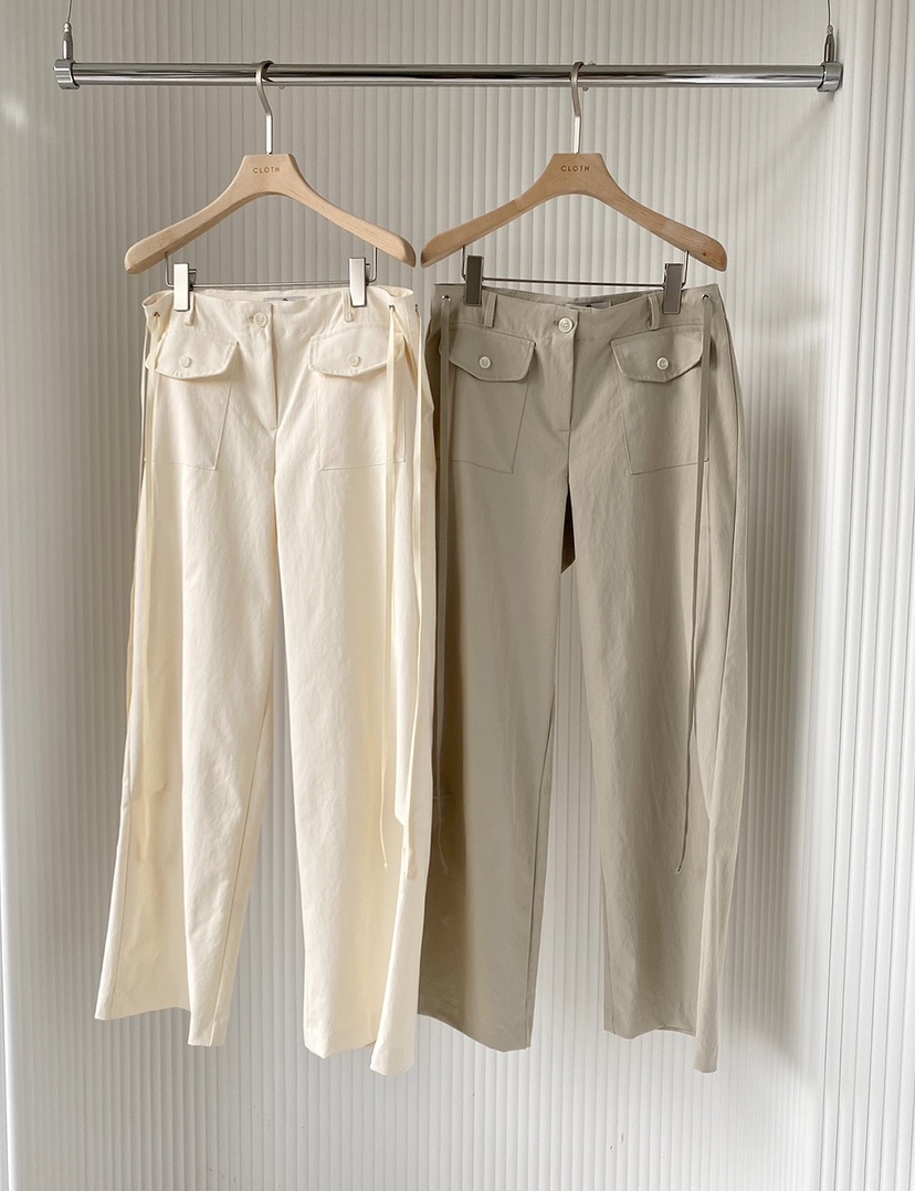 CLOTH直郵韓國代購㊣女裝新品人氣休閑熱賣推薦時尚休閑褲口袋CLOTH休閑褲