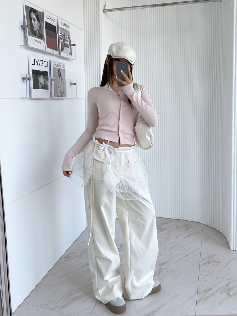 CLOTH直郵韓國代購㊣女裝新品人氣休閑熱賣推薦時尚休閑褲口袋CLOTH休閑褲