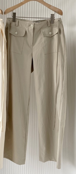 CLOTH直郵韓國代購㊣女裝新品人氣休閑熱賣推薦時尚休閑褲口袋CLOTH休閑褲圖色2