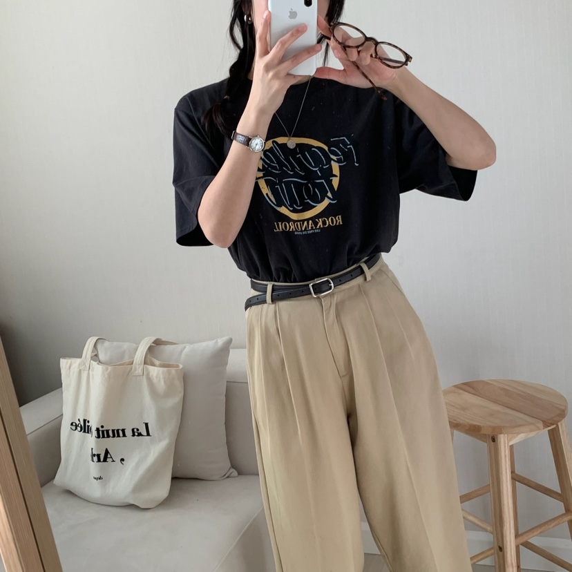 HELLO JINI韓國直郵㊣女裝新品人氣熱賣推薦休閑25春夏T恤HELLO JINIT恤