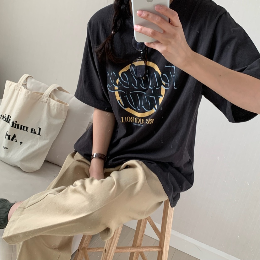 HELLO JINI韓國直郵㊣女裝新品人氣熱賣推薦休閑25春夏T恤HELLO JINIT恤
