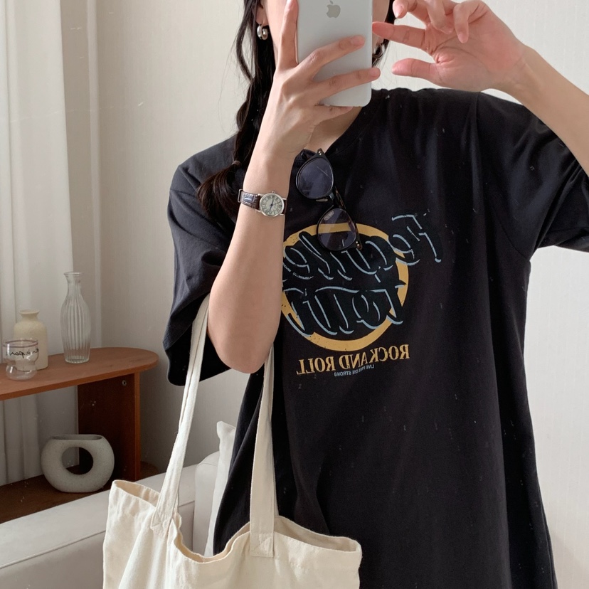 HELLO JINI韓國直郵㊣女裝新品人氣熱賣推薦休閑25春夏T恤HELLO JINIT恤