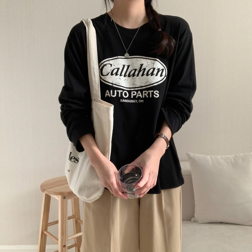 HELLO JINI韓國直郵㊣女裝新款職業25春夏人氣推薦長袖T恤HELLO JINI長袖T恤