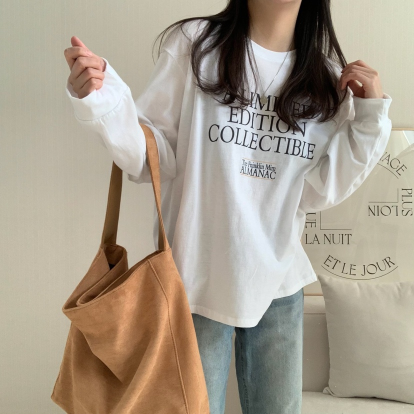 HELLO JINI韓國㊣直郵東大門代購女裝新款推薦熱賣長袖T恤HELLO JINI長袖T恤