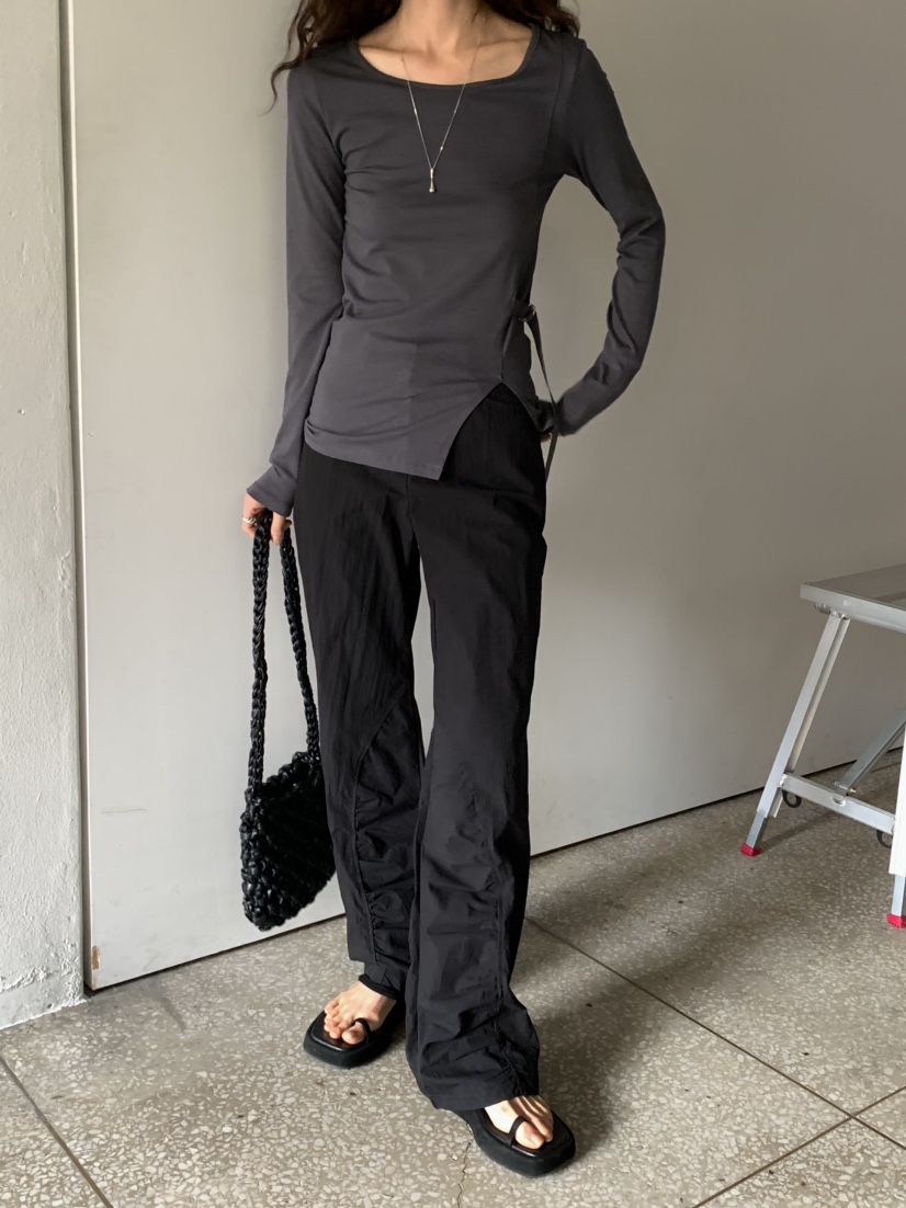 MONDAYMORING韓國直郵㊣女裝新品25春夏職業熱賣人氣休閑褲MONDAYMORING休閑褲