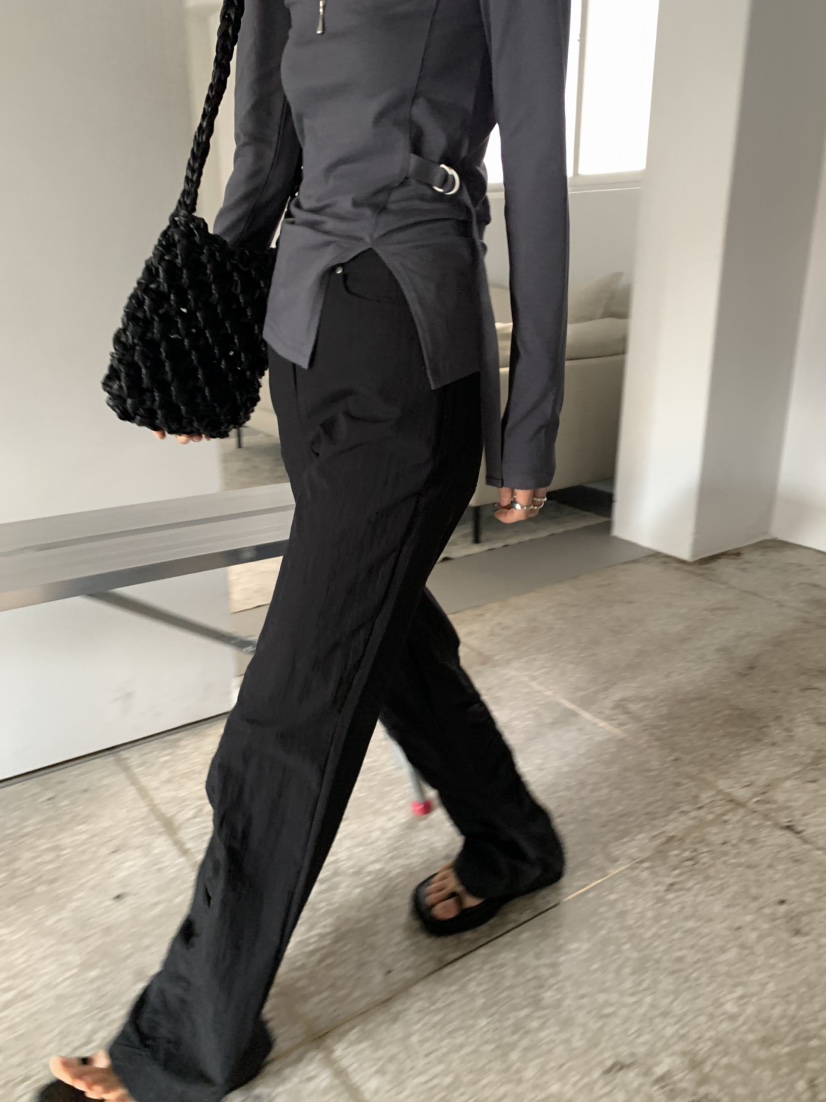 MONDAYMORING韓國直郵㊣女裝新品25春夏職業熱賣人氣休閑褲MONDAYMORING休閑褲
