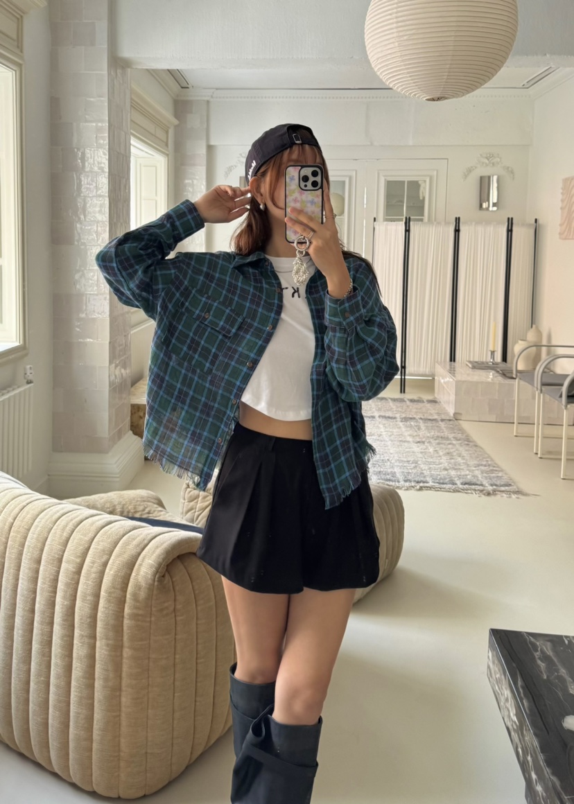OUPPT韓國㊣直郵東大門代購女裝新款人氣熱賣襯衫蕾絲衫亞麻OUPPT襯衫/蕾絲衫