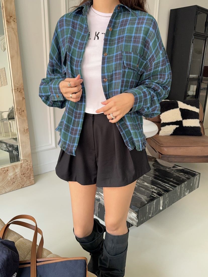 OUPPT韓國㊣直郵東大門代購女裝新款人氣熱賣襯衫蕾絲衫亞麻OUPPT襯衫/蕾絲衫