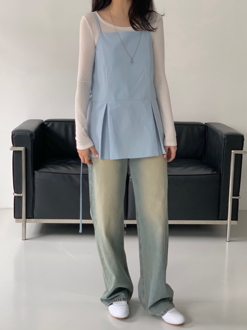 BEFORE SUNRISE直郵韓國代購㊣女裝新品熱賣職業人氣吊帶背心BEFORE SUNRISE吊帶/背心