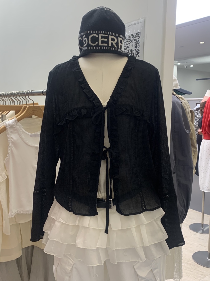 VAARA直郵韓國代購㊣女裝新品時尚熱賣休閑推薦職業襯衫蕾絲衫VAARA襯衫/蕾絲衫圖色2