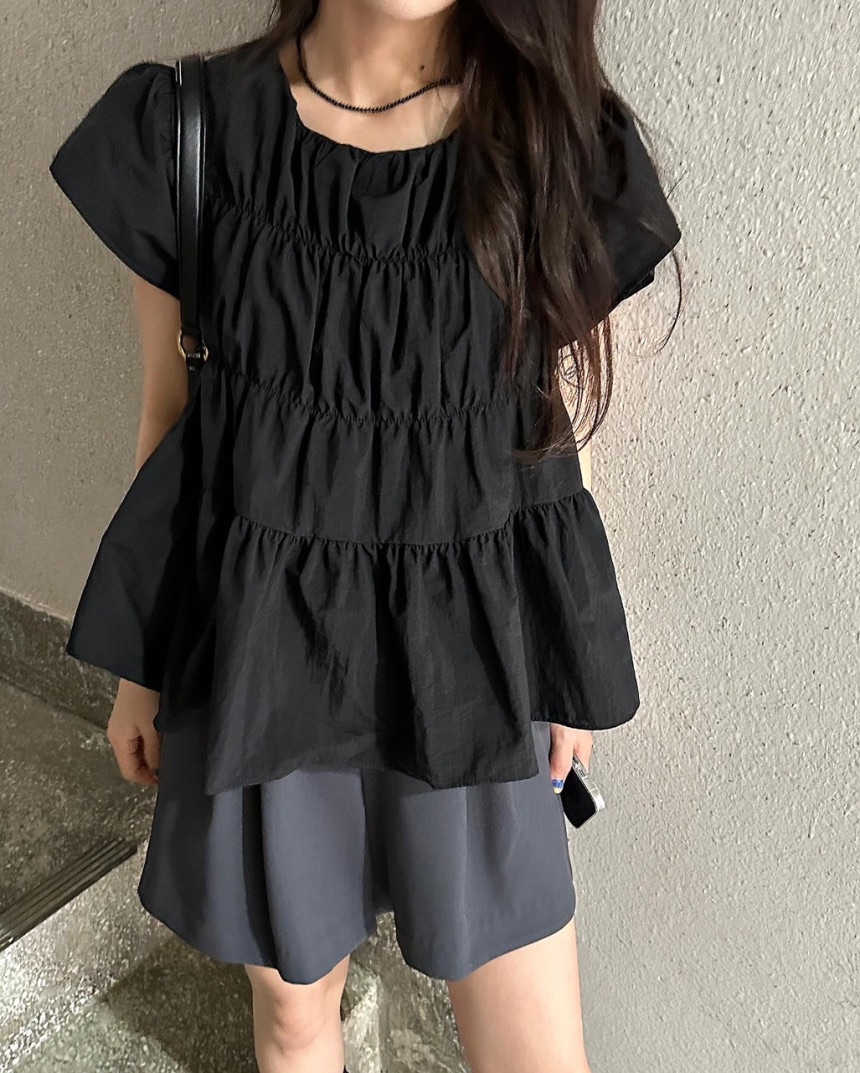SLAT韓國直郵㊣女裝新品25春夏職業推薦時尚休閑襯衫蕾絲衫SLAT襯衫/蕾絲衫