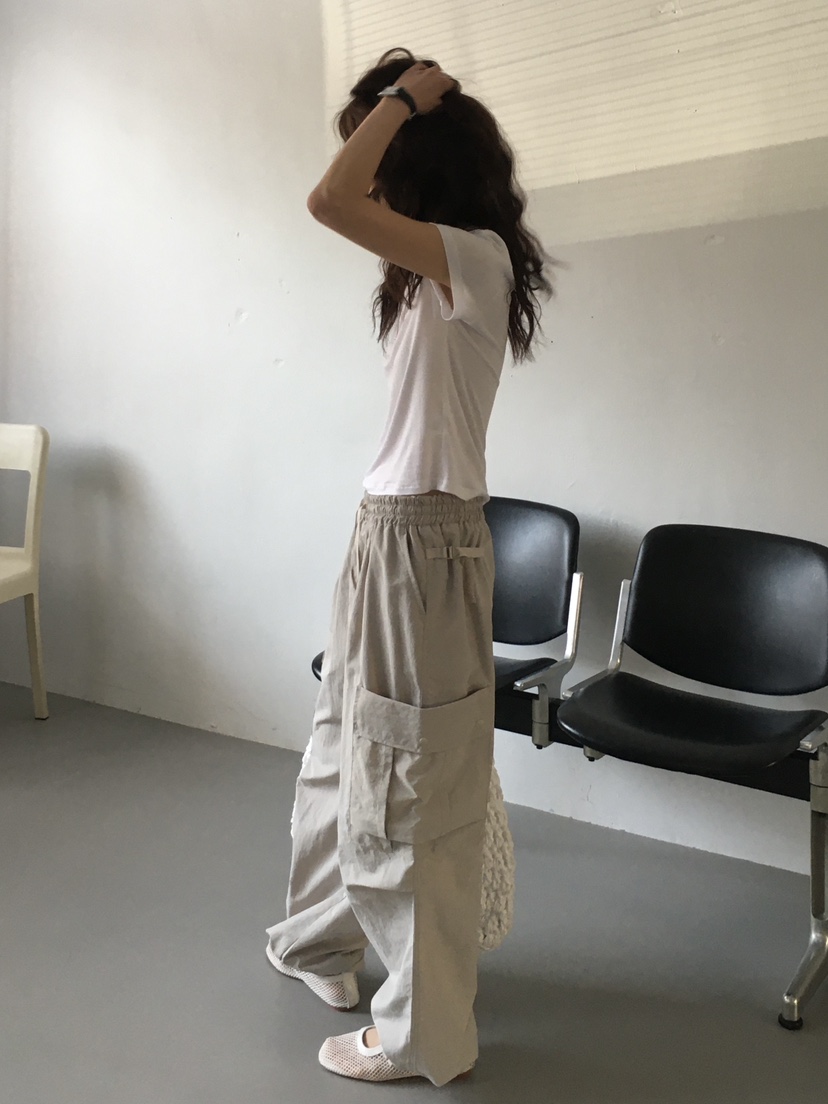 MONDAYMORING韓國㊣直郵東大門代購女裝新品人氣25春夏休閑褲MONDAYMORING休閑褲