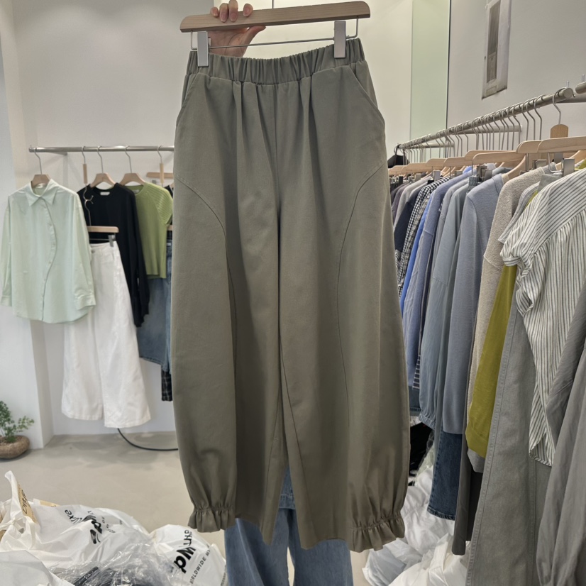 RIVER RAIN韓國直郵㊣東大門實拍女裝新品熱賣25春夏休閑褲RIVER RAIN休閑褲圖色2