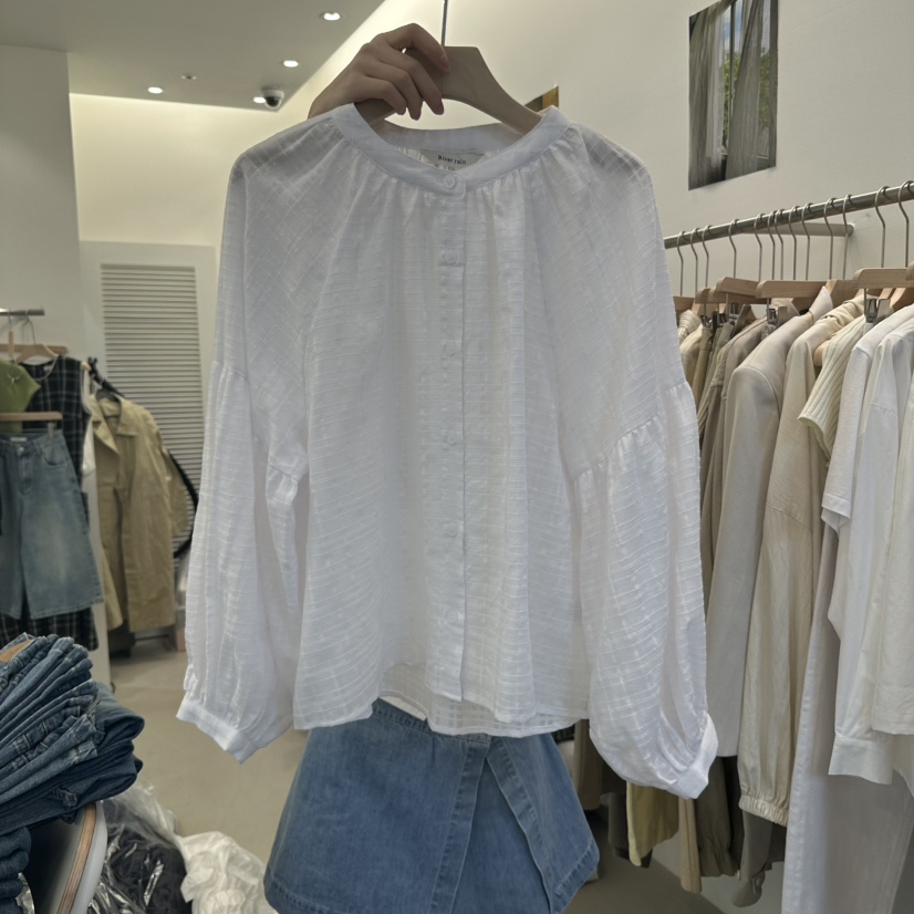RIVER RAIN韓國㊣直郵東大門代購女裝新品推薦熱賣襯衫蕾絲衫RIVER RAIN襯衫/蕾絲衫