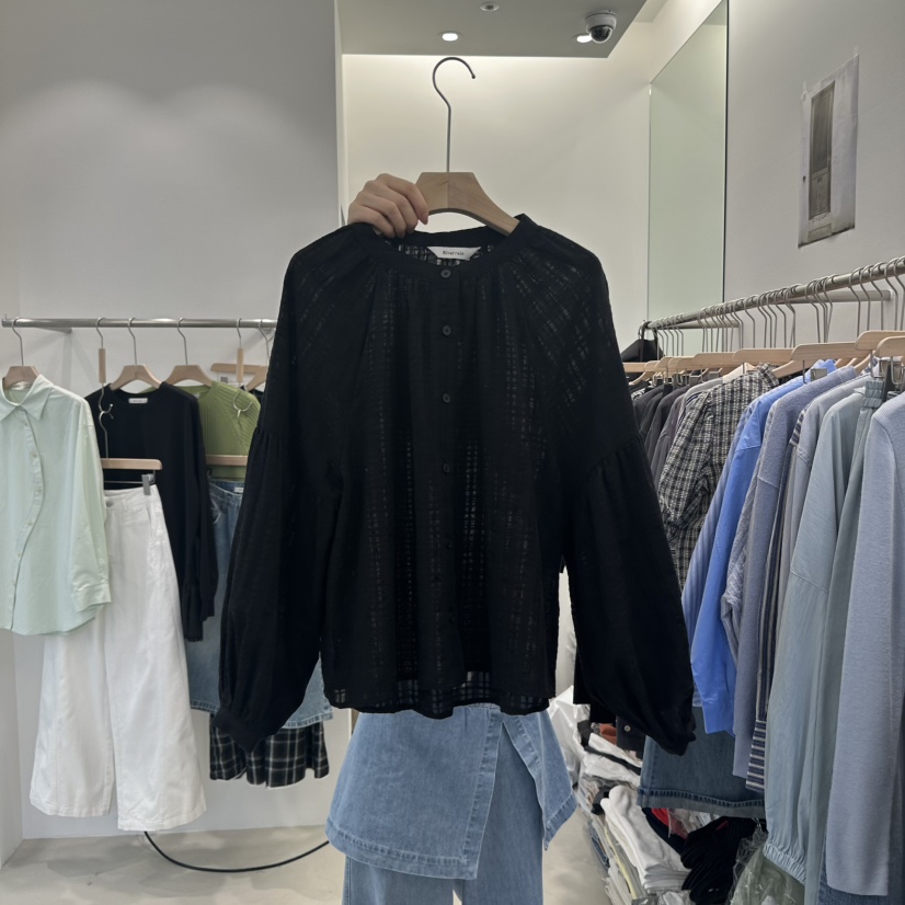 RIVER RAIN韓國㊣直郵東大門代購女裝新品推薦熱賣襯衫蕾絲衫RIVER RAIN襯衫/蕾絲衫圖色3
