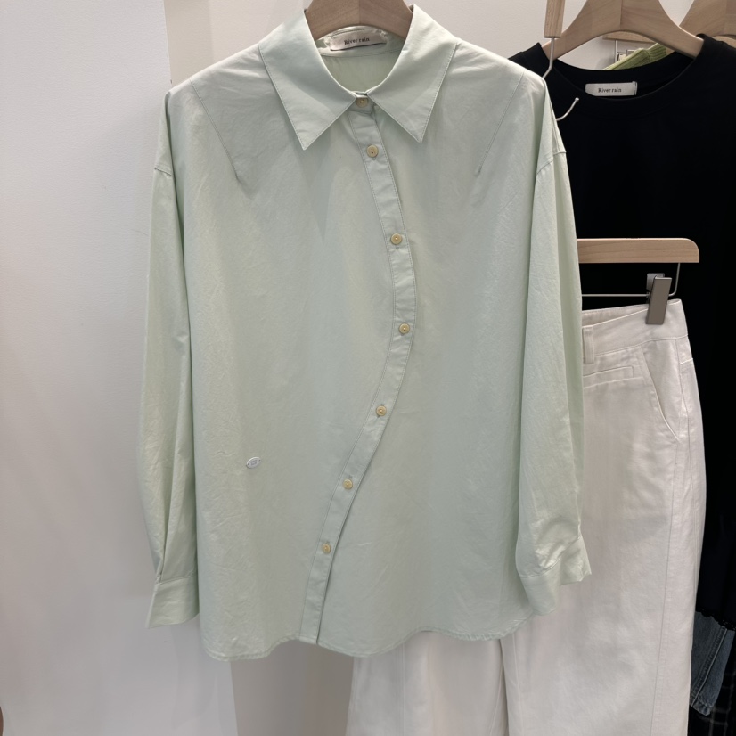 RIVER RAIN直郵韓國代購㊣女裝新品25春夏時尚熱賣襯衫蕾絲衫RIVER RAIN襯衫/蕾絲衫圖色2