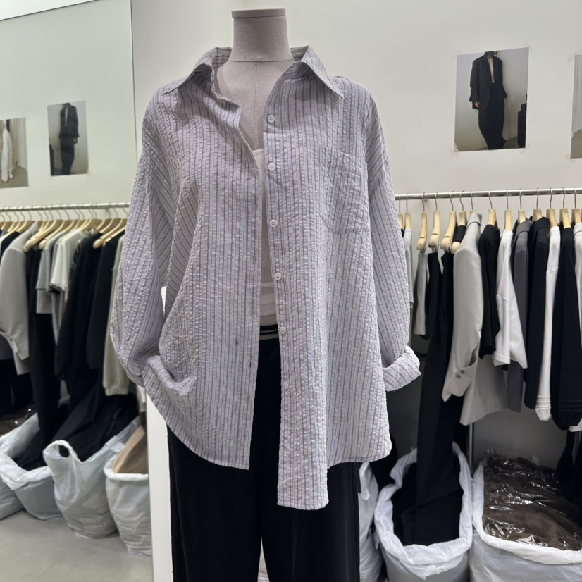 VIVEL直郵韓國代購㊣女裝新品時尚職業熱賣休閑25春夏襯衫蕾絲衫VIVEL襯衫/蕾絲衫圖色2