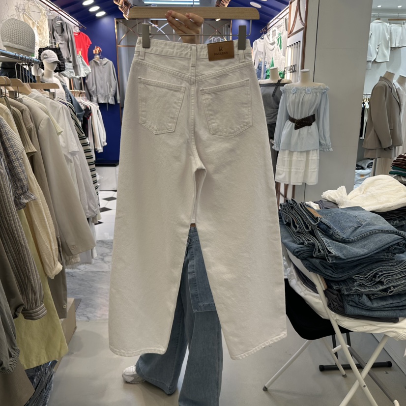 RIVER RAIN韓國㊣直郵東大門代購女裝新品熱賣推薦25春夏牛仔褲RIVER RAIN牛仔褲