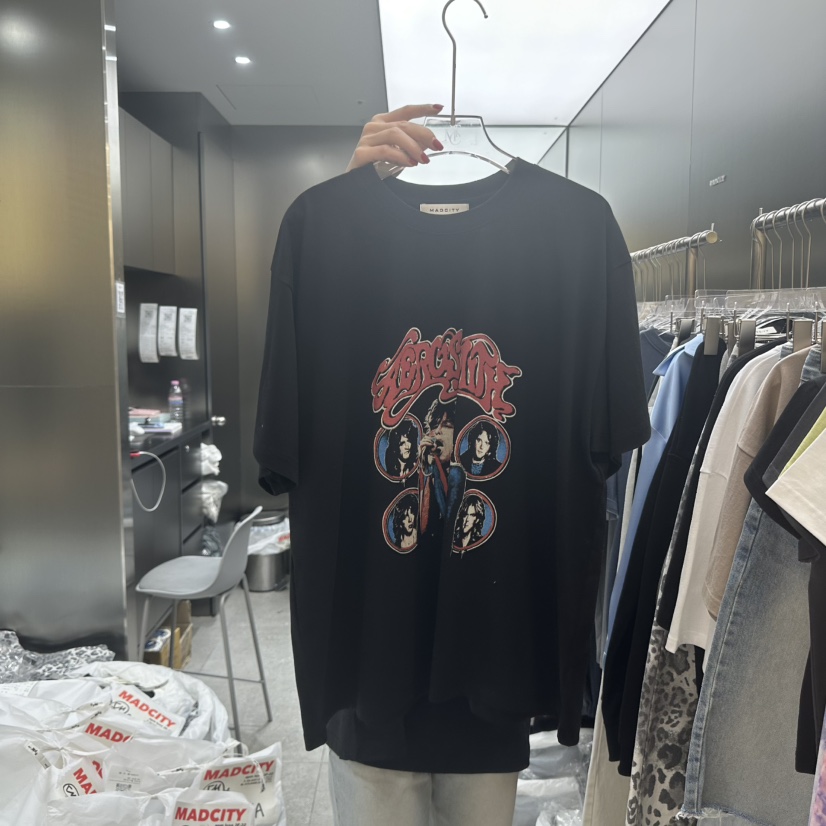 MADCITY韓國直郵㊣女裝新品25春夏休閑職業人氣推薦熱賣T恤MADCITYT恤圖色2