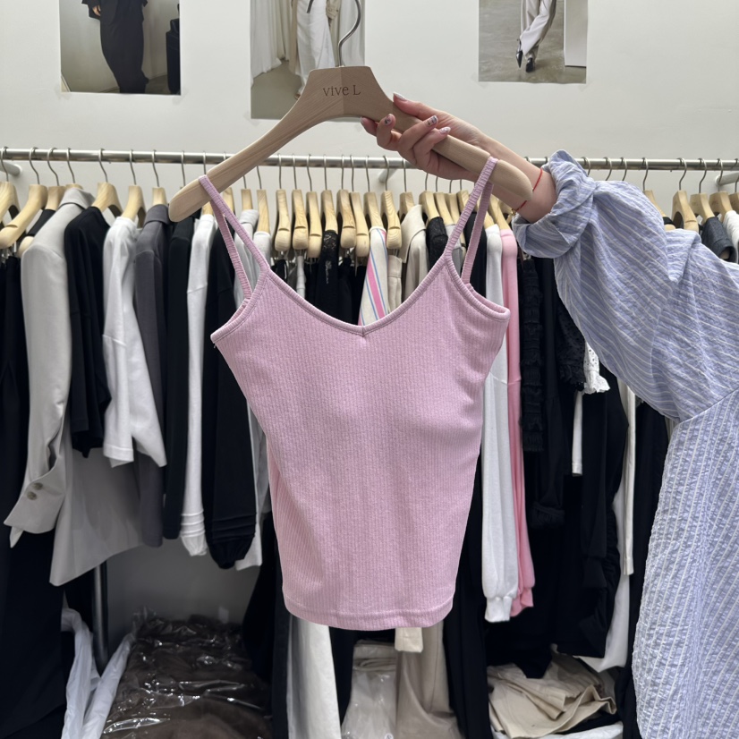 VIVEL韓國直郵㊣女裝新品熱賣推薦職業25春夏時尚休閑吊帶背心VIVEL吊帶/背心