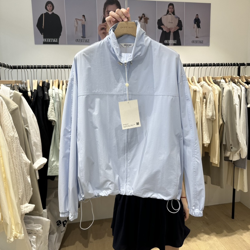 OVERTAKE直郵韓國代購㊣女裝新款職業熱賣推薦25春夏休閑夾克OVERTAKE夾克圖色2