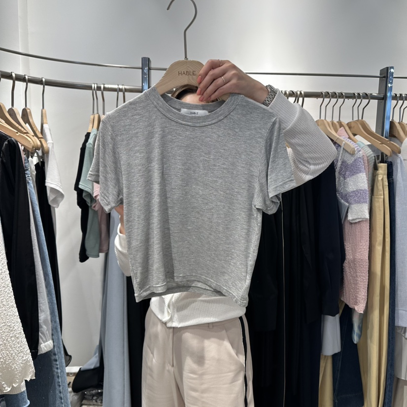 HABLE直郵韓國代購㊣女裝新品休閑推薦熱賣職業時尚人氣T恤HABLET恤圖色2