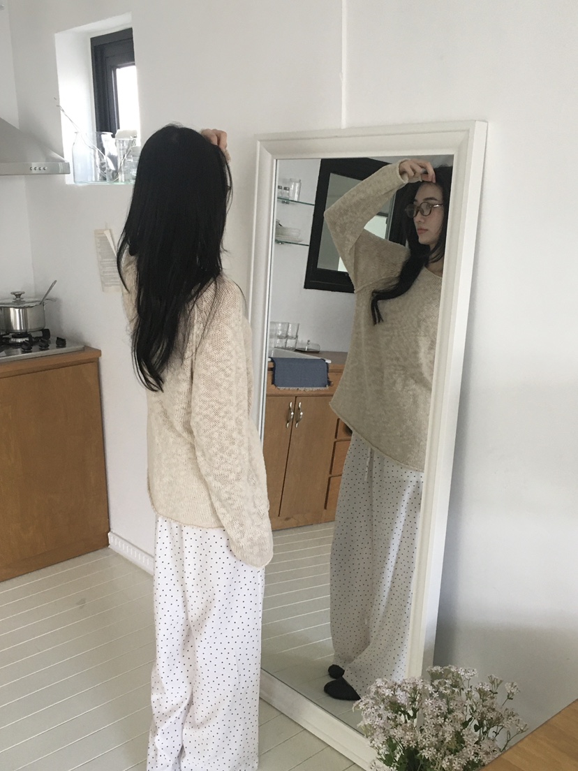 ORDINARYA韓國直郵女士新品人氣真品休閑時尚職業25春夏休閑褲ROESMMOSS休閑褲