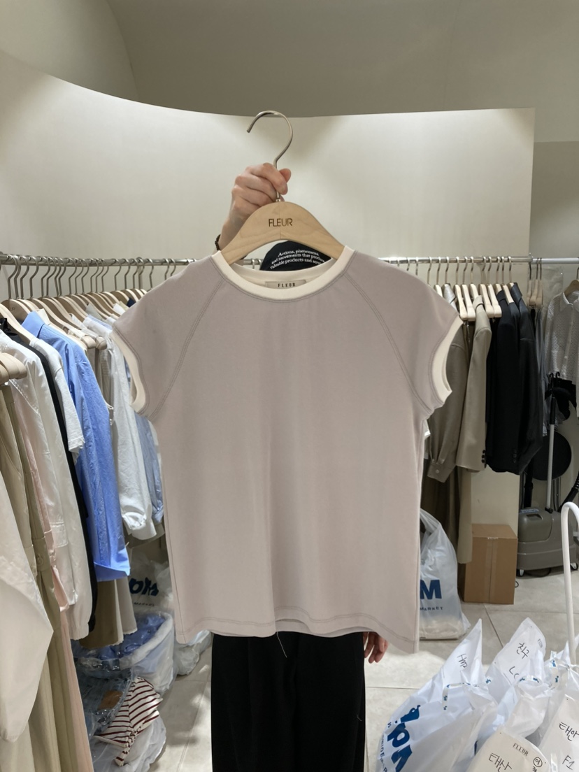 FLEUR-P東大門實拍女裝新款人氣25春夏真品熱賣職業推薦T恤FLEURT恤
