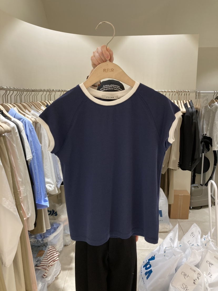 FLEUR-P東大門實拍女裝新款人氣25春夏真品熱賣職業推薦T恤FLEURT恤圖色4