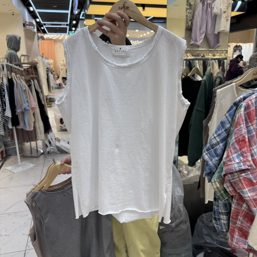 REPLAY韓國代購女裝新品真品人氣熱賣推薦職業休閑吊帶背心REPLAY吊帶/背心
