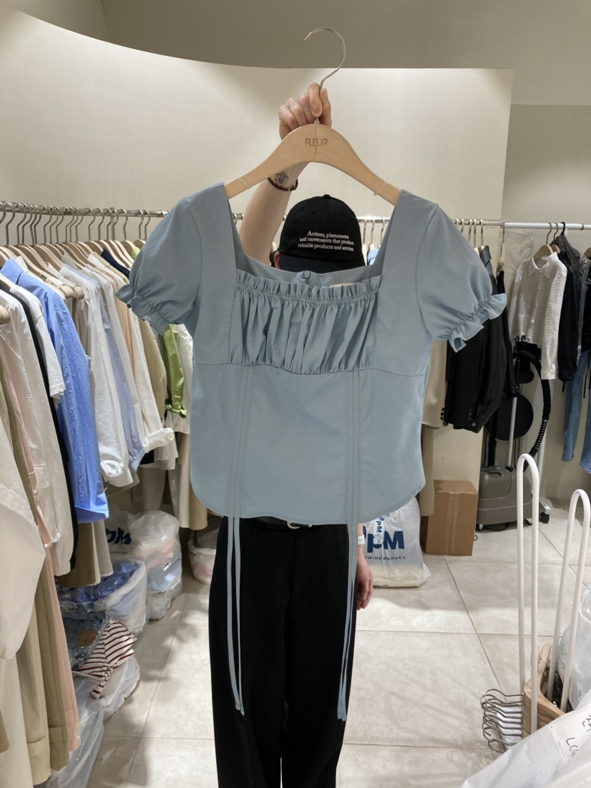 FLEUR-P韓國直郵女士新款推薦25春夏休閑真品職業襯衫蕾絲衫FLEUR襯衫/蕾絲衫圖色2