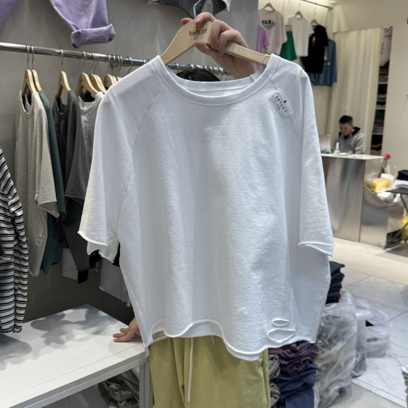 REPLAY韓國直郵女裝新款熱賣休閑真品職業人氣25春夏時尚T恤REPLAYT恤
