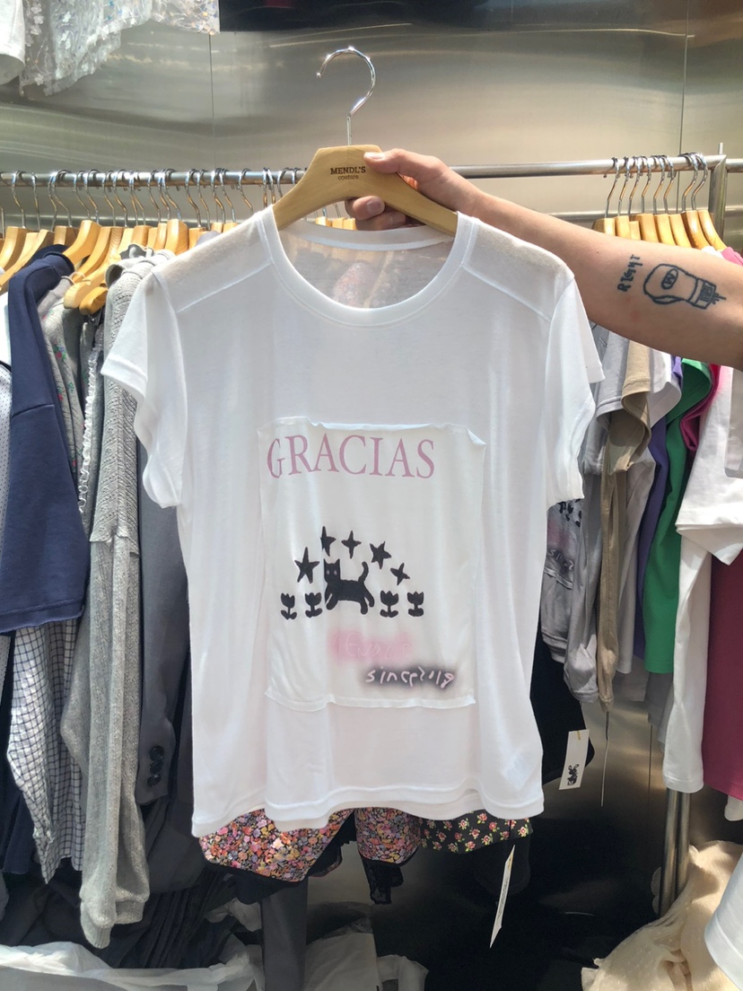 MENDL S韓國代購女裝新品25春夏休閑人氣真品時尚推薦職業T恤MENDL ST恤