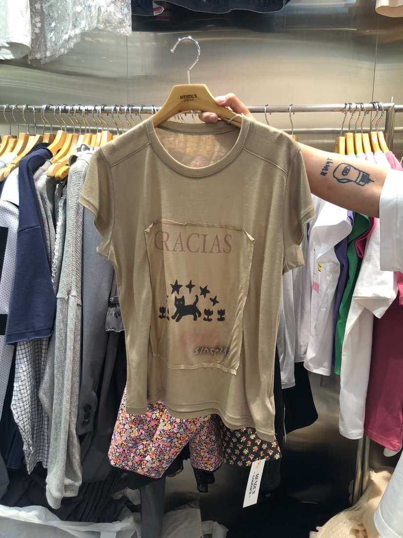 MENDL S韓國代購女裝新品25春夏休閑人氣真品時尚推薦職業T恤MENDL ST恤圖色3