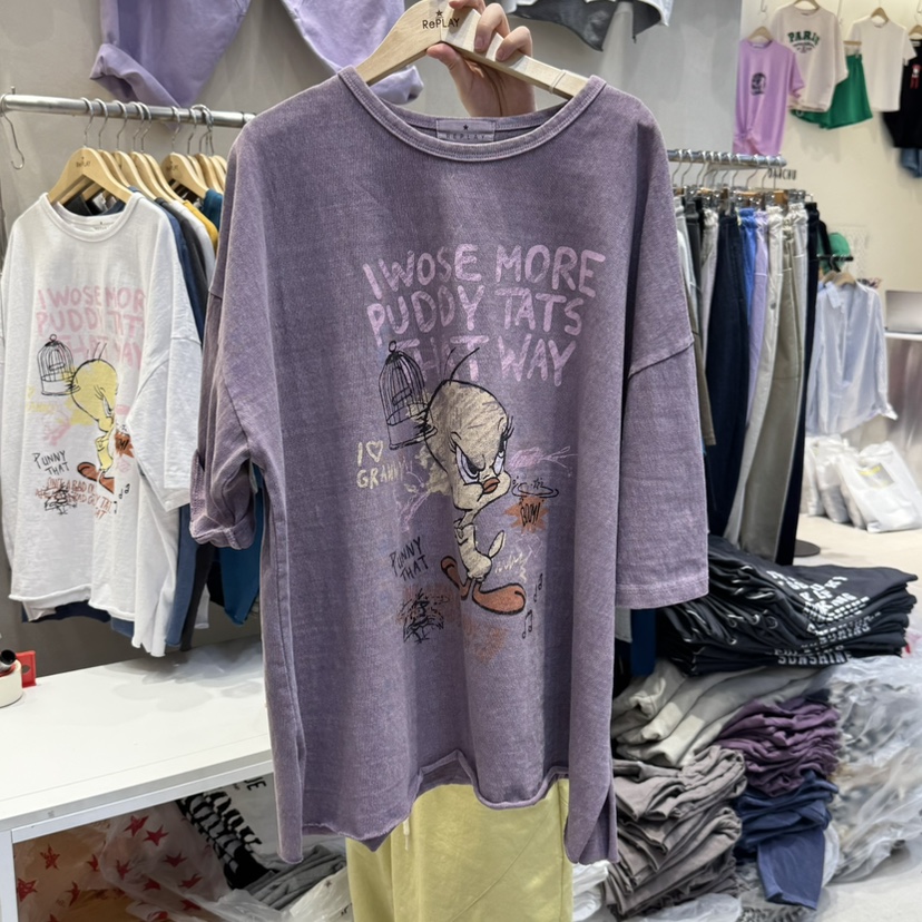 REPLAY韓國直郵女裝新款熱賣職業25春夏人氣休閑真品時尚T恤REPLAYT恤圖色2