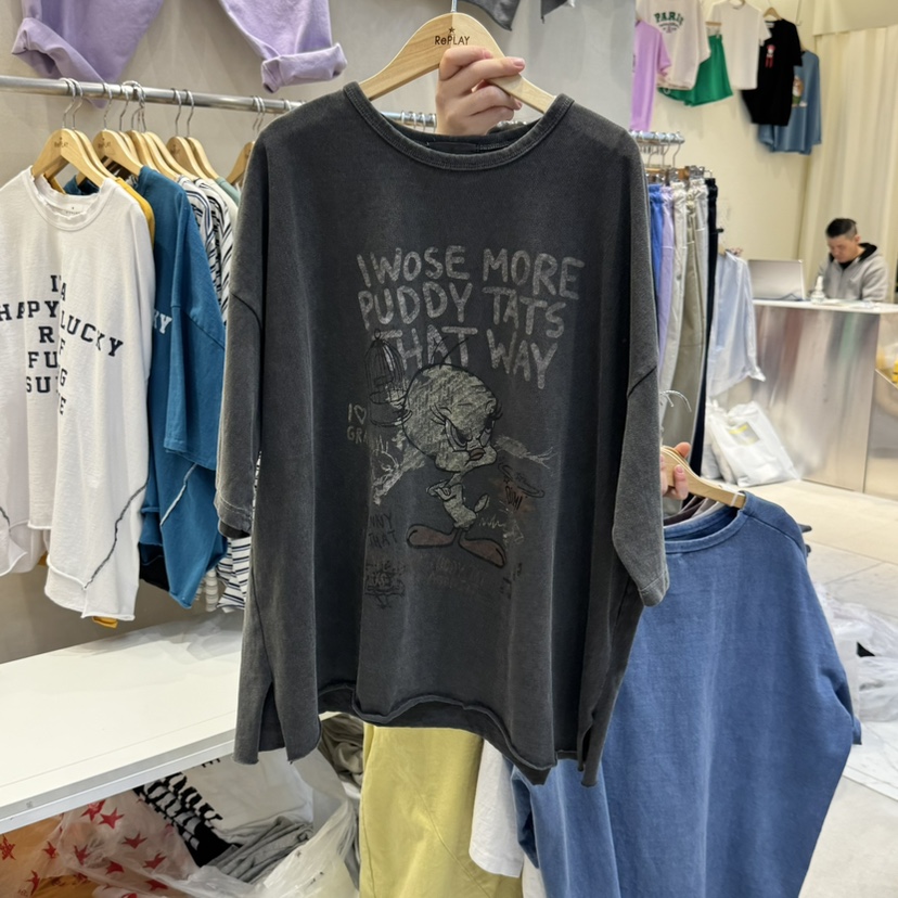 REPLAY韓國直郵女裝新款熱賣職業25春夏人氣休閑真品時尚T恤REPLAYT恤圖色4