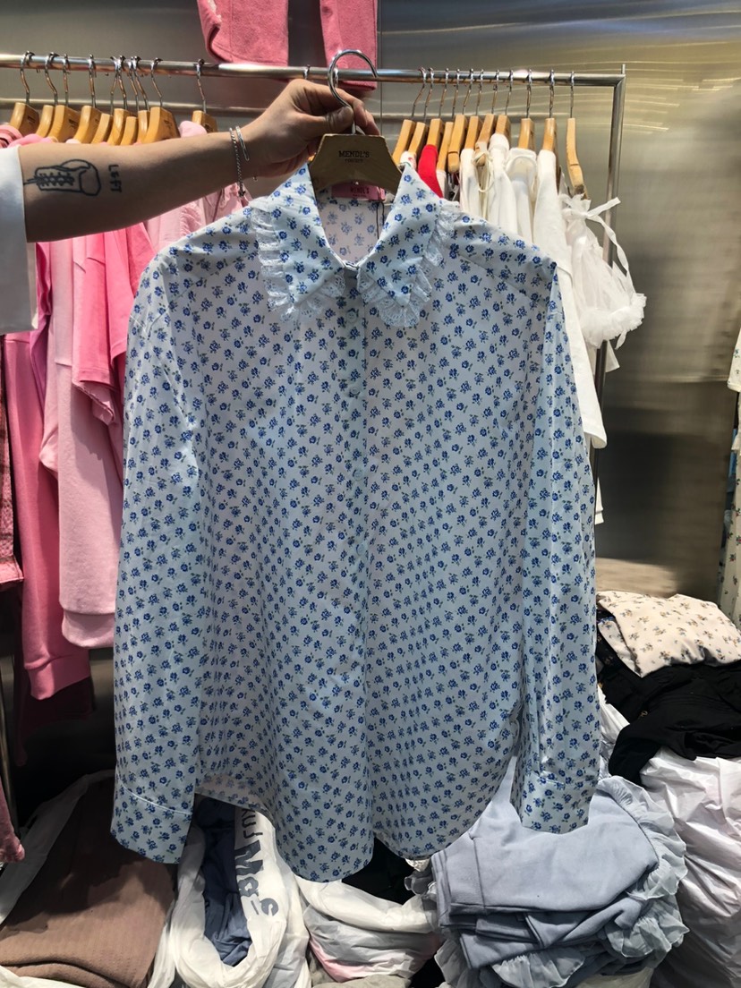 MENDL S東大門實拍女裝新款休閑真品職業熱賣時尚襯衫蕾絲衫MENDL S襯衫/蕾絲衫